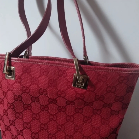 GUCCI SMALL CANVAS TOTE - Picture 12 of 13